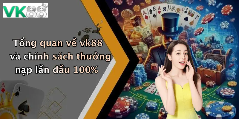 Tổng quan về vk88 và chính sách thưởng nạp lần đầu 100%